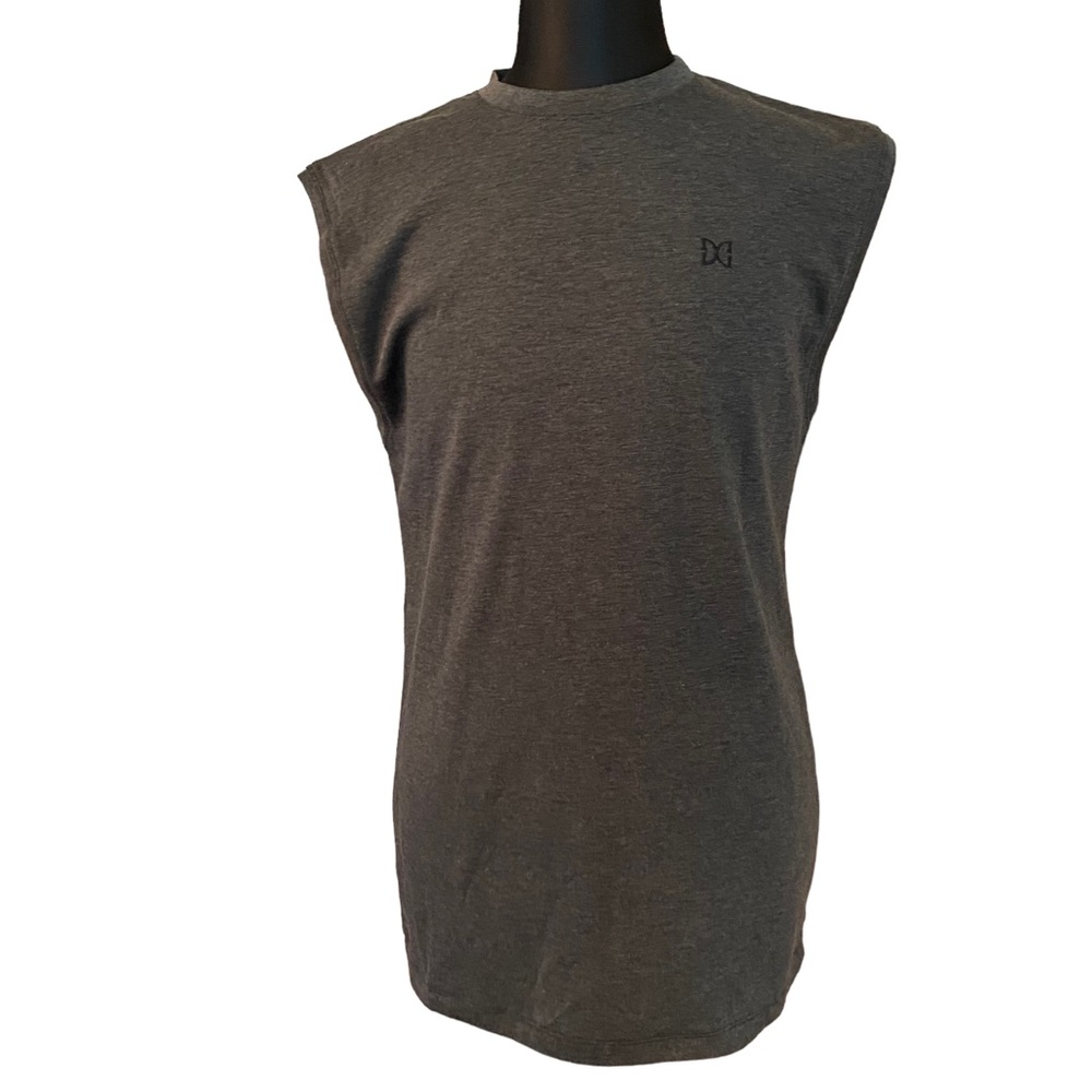 DMW brand Mens sleeveless muscle shirt dark gray size medium